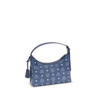 Blue Fabric Shoulder Bag