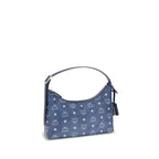 Blue Fabric Shoulder Bag