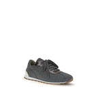 Gray Fleece Wool Athletic Sneakers