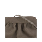 Brown Other Fibres Clutch Bag