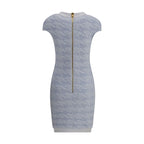 Light Blue Polyamide Casual Dress