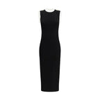 Black Viscose Casual Dress