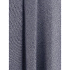 Blue Cotton Midi Skirt