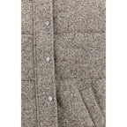 Brown Fleece Wool Coat