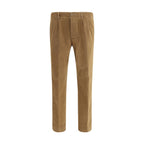 Brown Cotton Pants