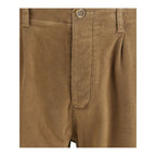 Brown Cotton Pants