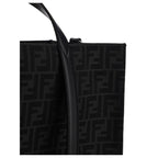 Black Polyester Shoulder Bag