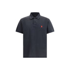 Black Cotton Polo Shirt