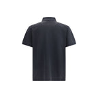 Black Cotton Polo Shirt