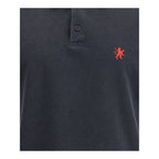 Black Cotton Polo Shirt