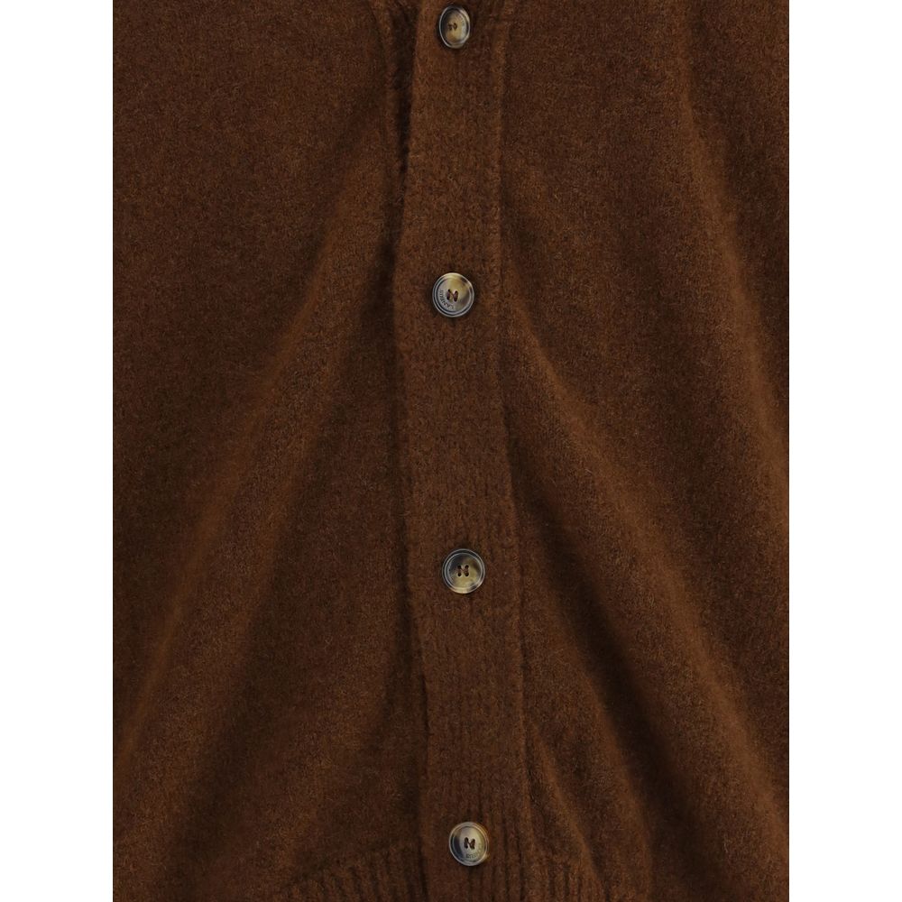 Brown Cashmere Cardigan