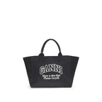 Black Cotton Shoulder Bag