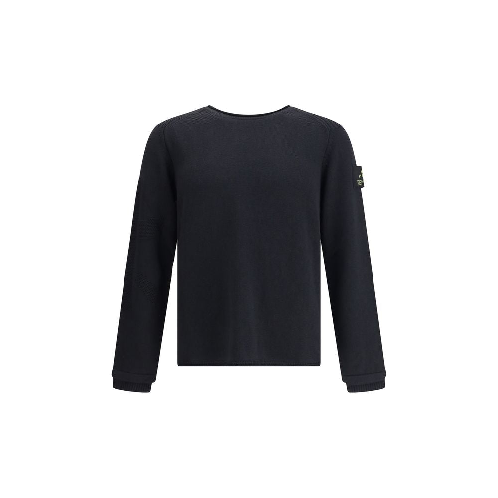 Black Merino Wool Sweatshirt