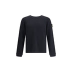 Black Merino Wool Sweatshirt