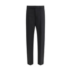 Black Fleece Wool Dress Pants