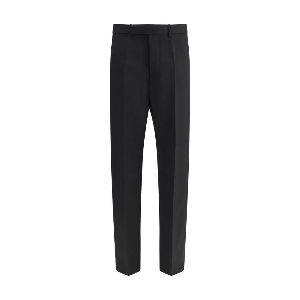 Black Fleece Wool Dress Pants