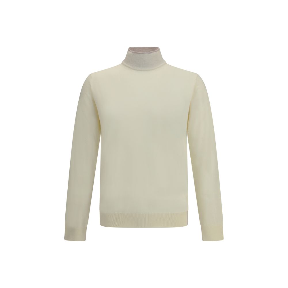 Cream Wool Turtleneck