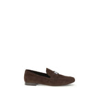 Brown Leather Slip-On Loafers