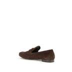 Brown Leather Slip-On Loafers