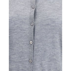 Gray Cashmere Cardigan