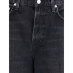 Black Recycled Cotton High-Waisted Jean