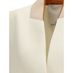 White Fleece Wool Coat