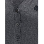 Gray Cotton Cardigan