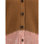 Brown Viscose Cardigan