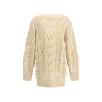 Beige Cashmere Cardigan