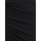 Black Acetate Casual Dress