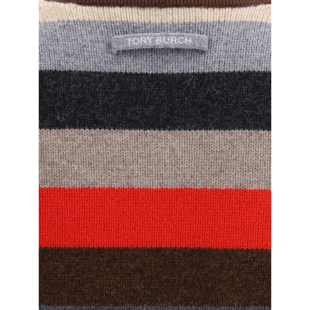 Multicolor Merino Wool Turtleneck