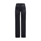 Black Cotton Relaxed Fit Jeans