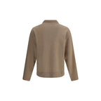 Beige Merino Wool Sweatshirt