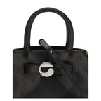 Black Calf Leather Bos Taurus Shoulder Bag