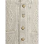 White Cashmere Cardigan