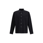 Black Cotton Dress Shirt