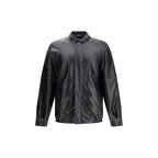 Black Polyester Bomber