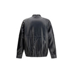 Black Polyester Bomber