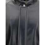 Black Polyester Bomber