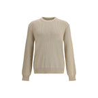 Beige Cotton Sweatshirt