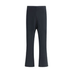 Black Cotton Casual Pants