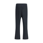 Black Cotton Casual Pants