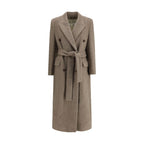 Beige Fleece Wool Coat