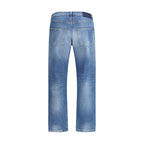 Blue Cotton Jeans Denim