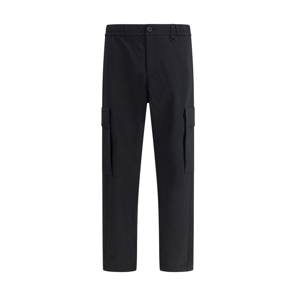 Black Polyamide Cargo Pants