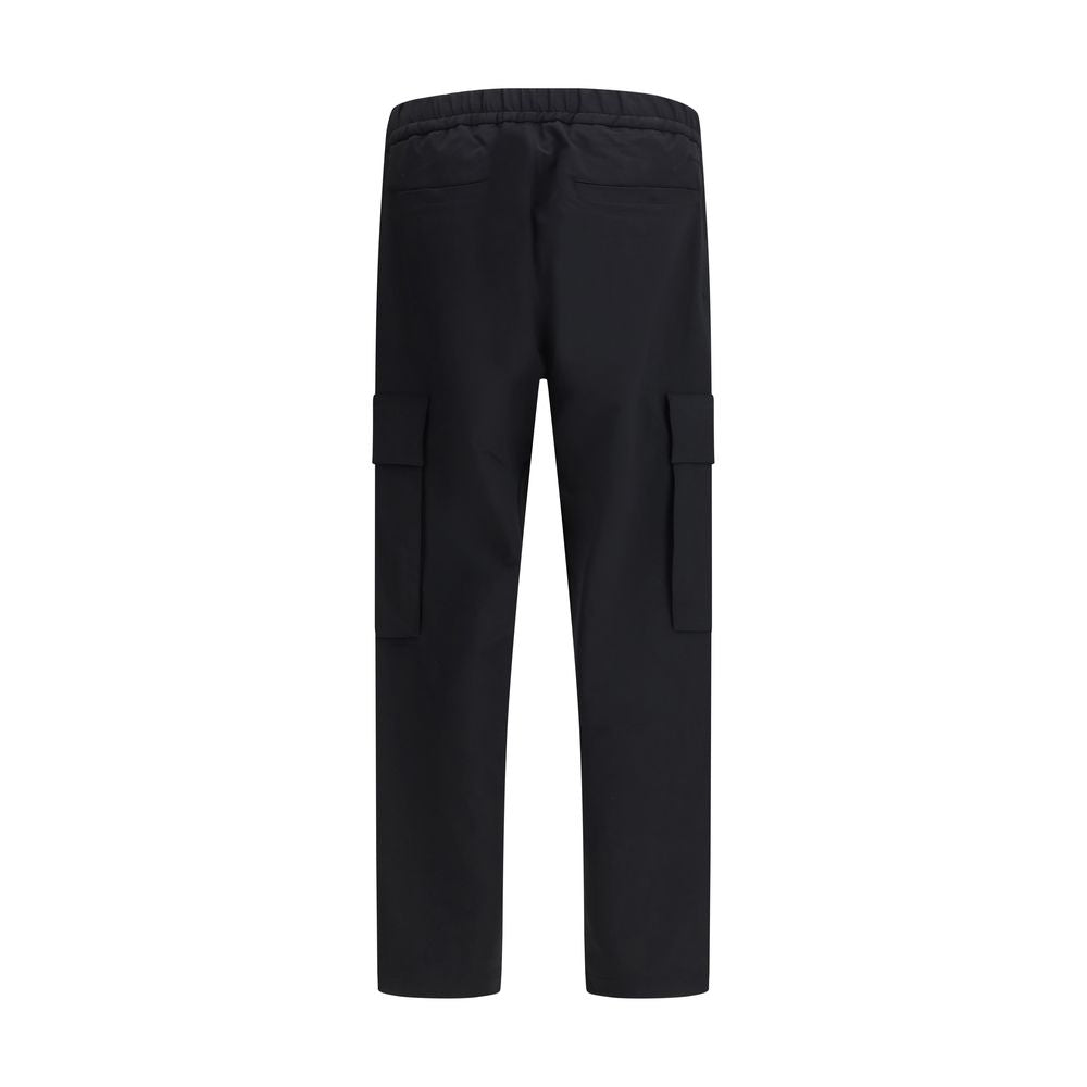Black Polyamide Cargo Pants
