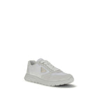 White Recycled Polyamide Athletic Sneakers