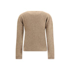 Beige Raccoon Fur Sweatshirt