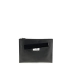 Black Calf Leather Bos Taurus Clutch Bag