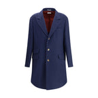 Blue Cashmere Coat